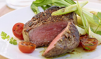 Comidas perfectas, como de restaurante.